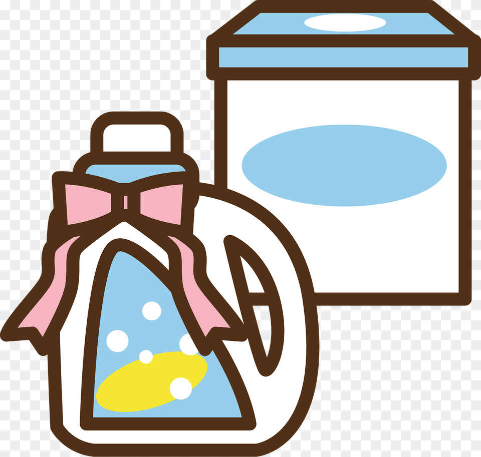 Laundry Detergent Is Decorated With A Bow Clipart, Device, Appliance, Electrical Device, Washer Free Transparent Png