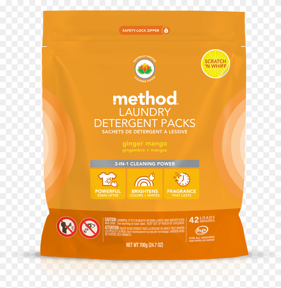 Laundry Detergent Packs 42 Loads Laundry Detergent, Advertisement, Powder, Poster, Food Png