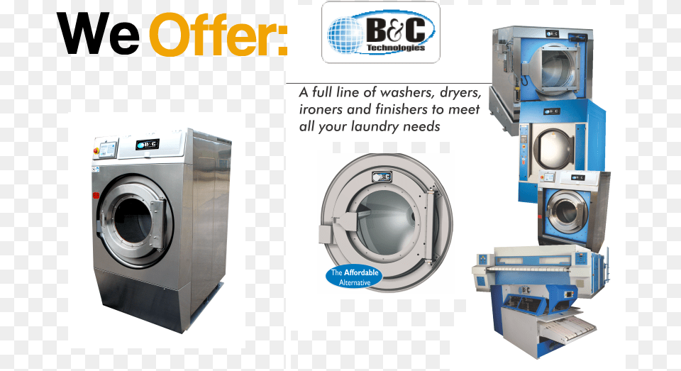 Laundry Equipment Sales Bampc Technologies, Appliance, Device, Electrical Device, Washer Free Png Download