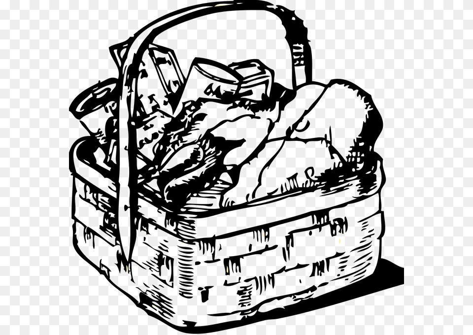 Laundry Hamper Clipart, Basket, Ammunition, Grenade, Weapon Free Png Download