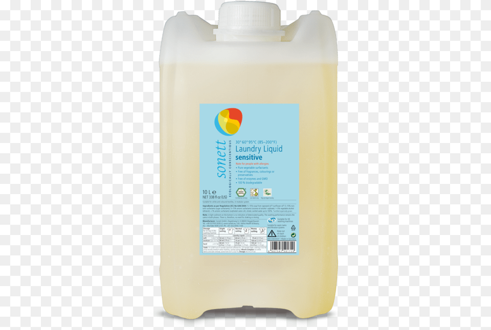 Laundry Liquid Sensitive 10l En, Bottle, Jug Png Image