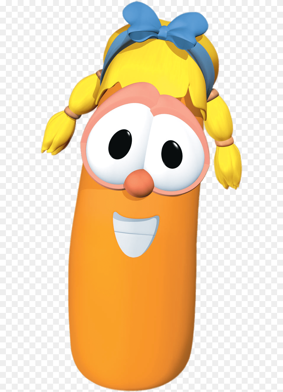 Laura Carrot Smiling Transparent Squash Veggie Tales Characters, Toy Free Png