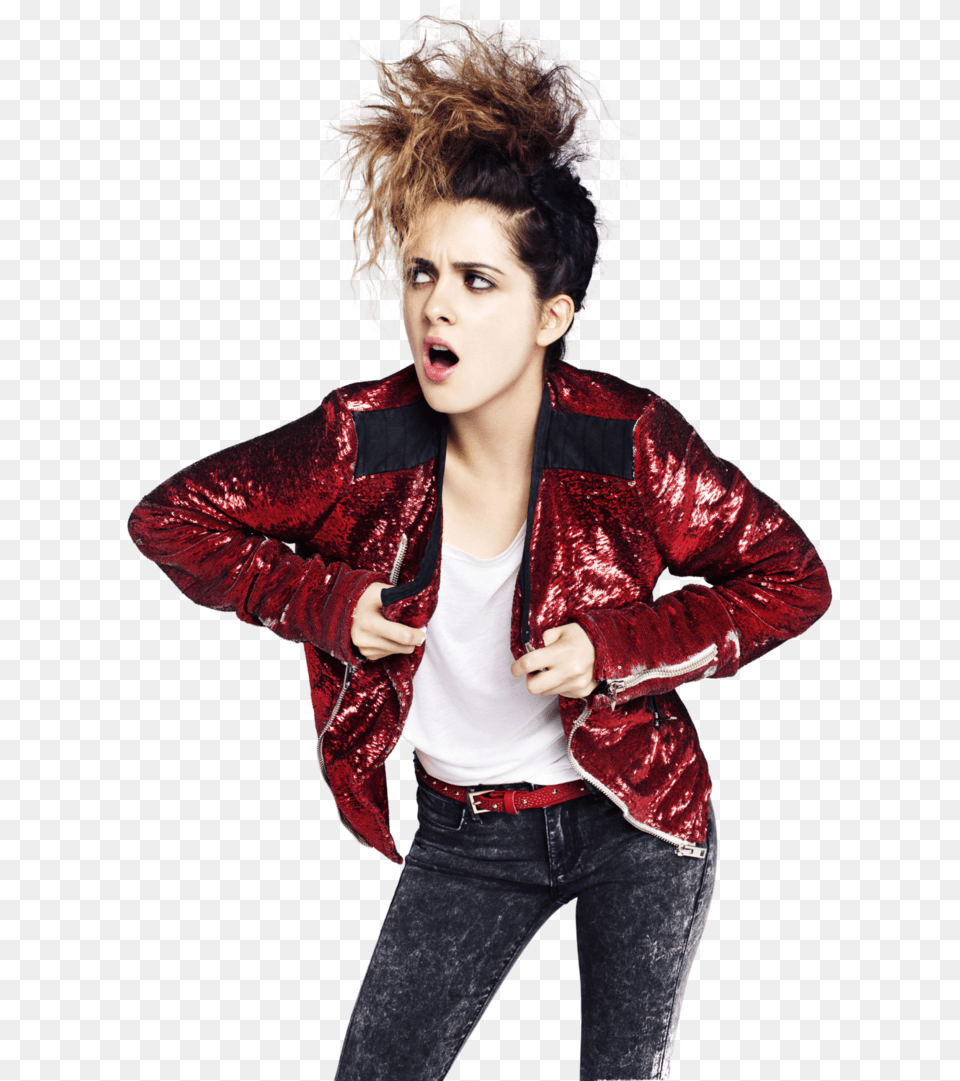 Laura Marano From Disney Channel, Adult, Velvet, Sleeve, Person Free Png Download
