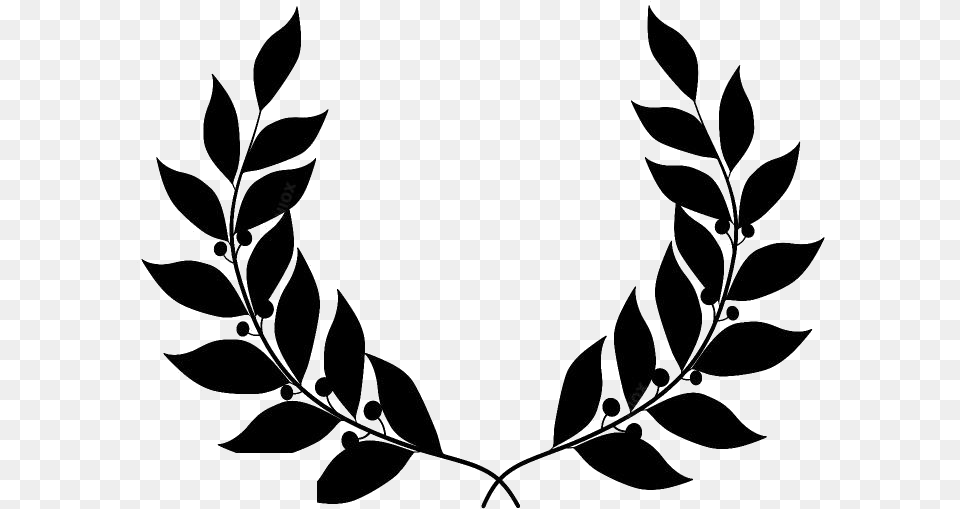 Laurel Leaves Clipart Gold Leaf Clipart, Plant, Pattern, Art Free Png Download