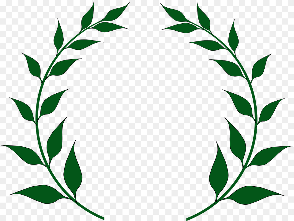 Laurel Wreath Clipart, Green, Plant, Leaf, Pattern Free Png Download