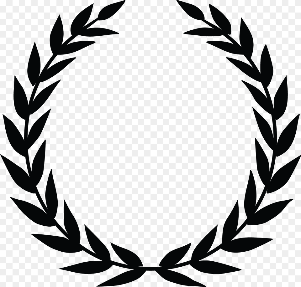 Laurel Wreath Clipart, Stencil, Plant, Oval Free Png Download
