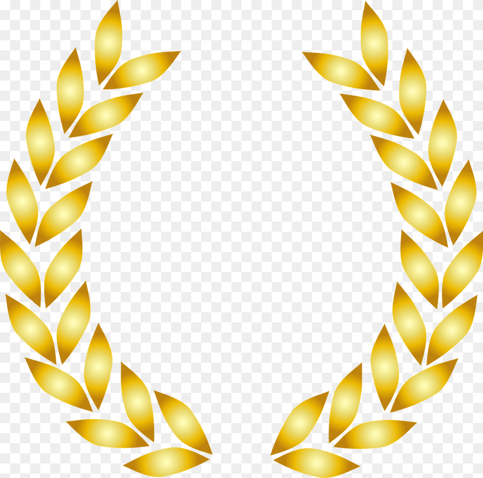 Laurel Wreath Clipart, Gold, Pattern Free Png Download