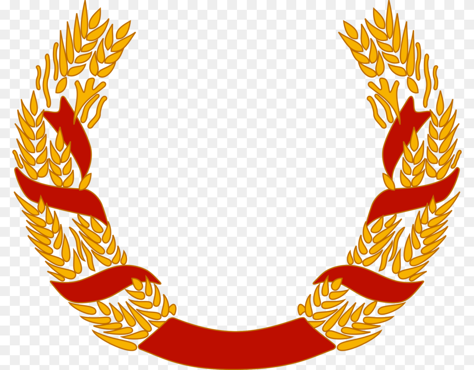 Laurel Wreath Garland Wheat Drawing, Emblem, Symbol, Accessories, Jewelry Free Transparent Png