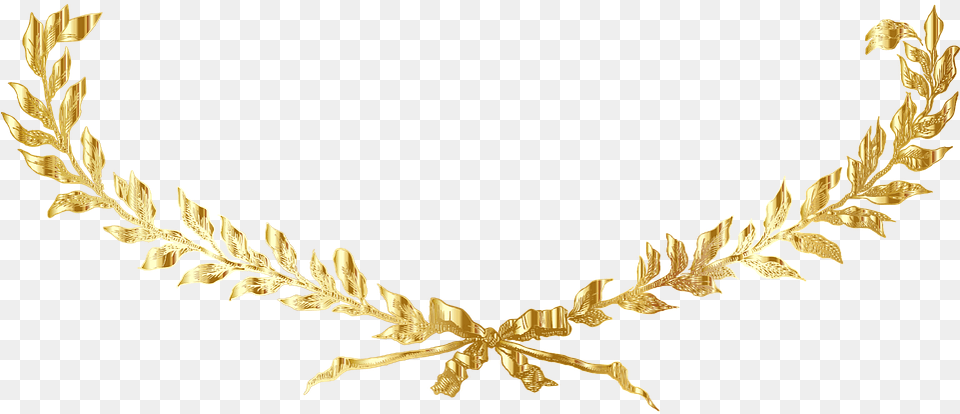 Laurel Wreath Gold Decorative Decoration Gold Laurel Wreath, Accessories, Jewelry, Necklace Free Png