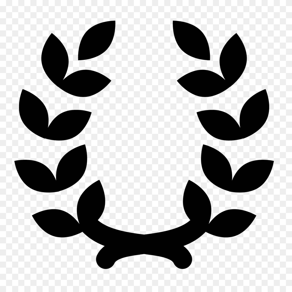 Laurel Wreath Icon, Gray Free Png Download