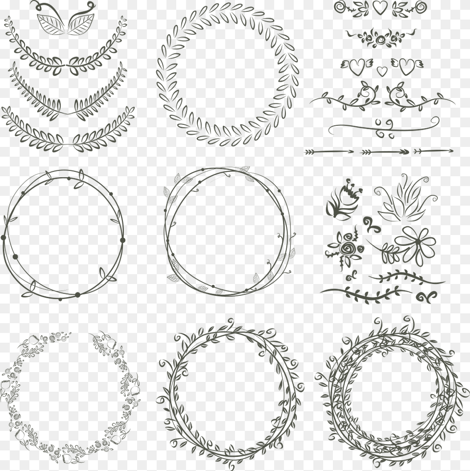 Laurel Wreath Wedding Invitation Drawing Scalable Vector Bullet Journal Christmas Wreath, Pattern, Blackboard Free Png
