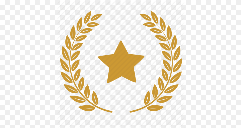 Laurels Star Winner Icon, Symbol, Star Symbol, Logo Png Image