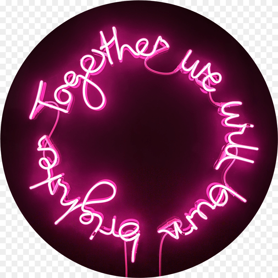 Lauren Baker We Are One Neon The Art Hound Gallery Dot, Light Free Png Download