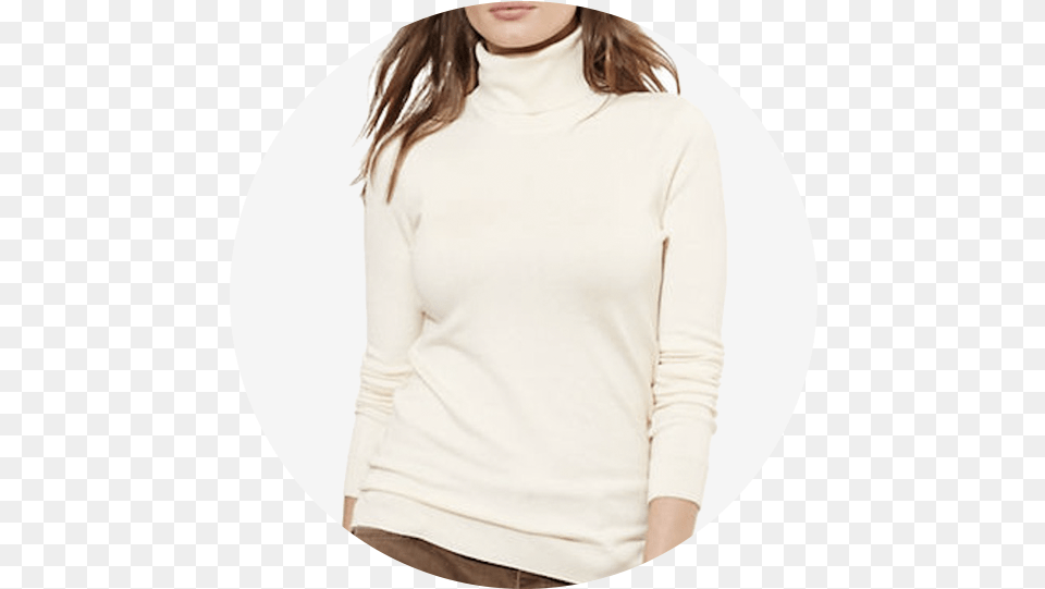 Lauren Ralph Lauren Turtleneck Sweater Long Sleeved T Shirt, Clothing, Sleeve, Long Sleeve, Adult Free Png