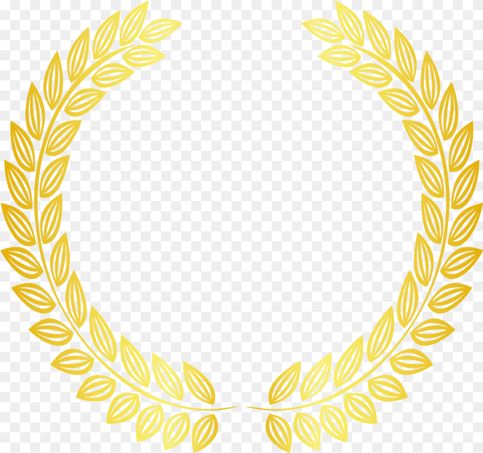 Lauriers 3 Image Couronne Laurier Or, Emblem, Symbol, Oval Free Png Download