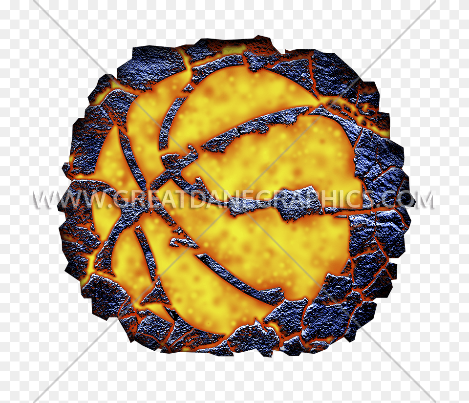 Lava Basketball Production Ready Artwork For T Shirt Printing, Mountain, Outdoors, Nature, Volcano Free Png
