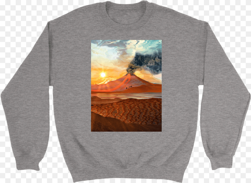 Lava Flow, Sweatshirt, Clothing, Knitwear, Long Sleeve Png Image