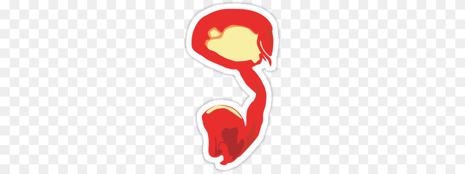 Lava Lamp Intestines Sticker, Body Part, Stomach, Food, Ketchup Free Transparent Png