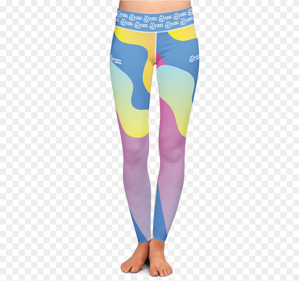 Lava Lamp Luggage Tags Retro Yoga Leggings Low Rise Full Length, Clothing, Hosiery, Tights, Pants Png Image