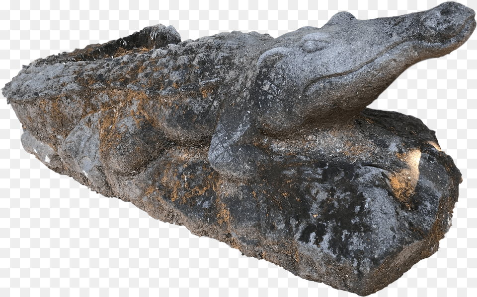 Lava Stone Alligator Igneous Rock, Mineral, Accessories Png Image