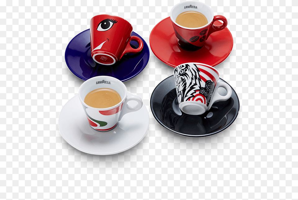 Lavazza Cups, Cup, Saucer, Beverage, Coffee Free Png Download