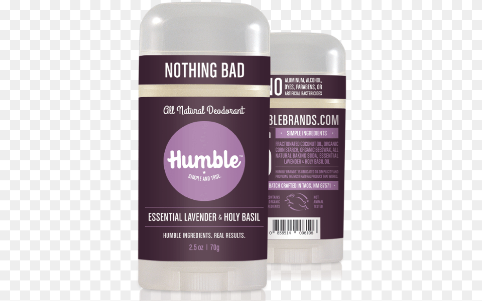 Lavender Amp Holy Basil Humble Essential Cedarwood All Natural Deodorant, Cosmetics, Bottle, Perfume Free Transparent Png