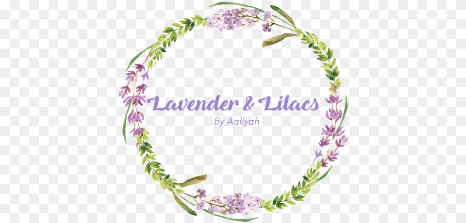 Lavender Amp Lilacs Watercolor Wreath, Accessories, Flower, Flower Arrangement, Plant Free Png Download