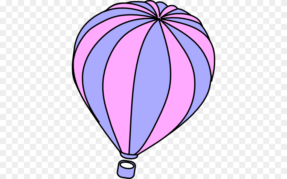Lavender And Pink Hot Air Balloon Clip Art, Aircraft, Transportation, Vehicle, Hot Air Balloon Free Transparent Png