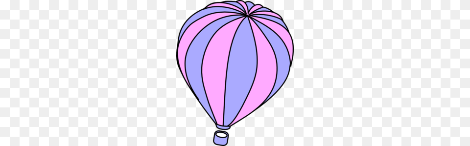 Lavender And Pink Hot Air Balloon Clip Art, Aircraft, Transportation, Vehicle, Hot Air Balloon Free Transparent Png