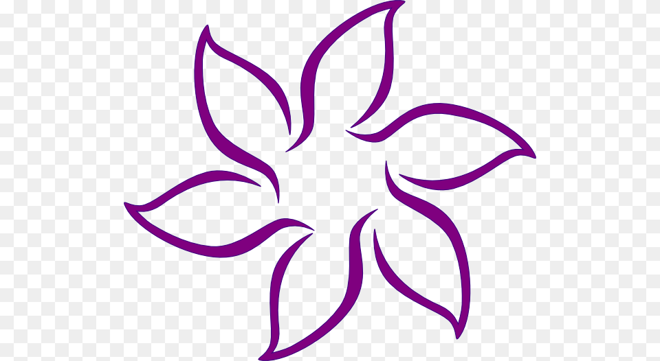 Lavender Black And White Flower Clipart, Art, Pattern, Graphics, Floral Design Free Png Download
