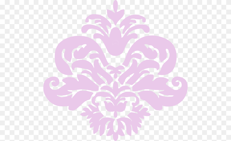 Lavender Damask Shape Clip Art, Floral Design, Graphics, Pattern, Stencil Free Transparent Png