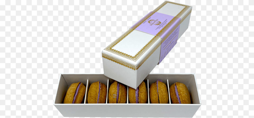 Lavender Dog Macarons Rose Macarons, Food, Sweets, Box, Bread Png Image