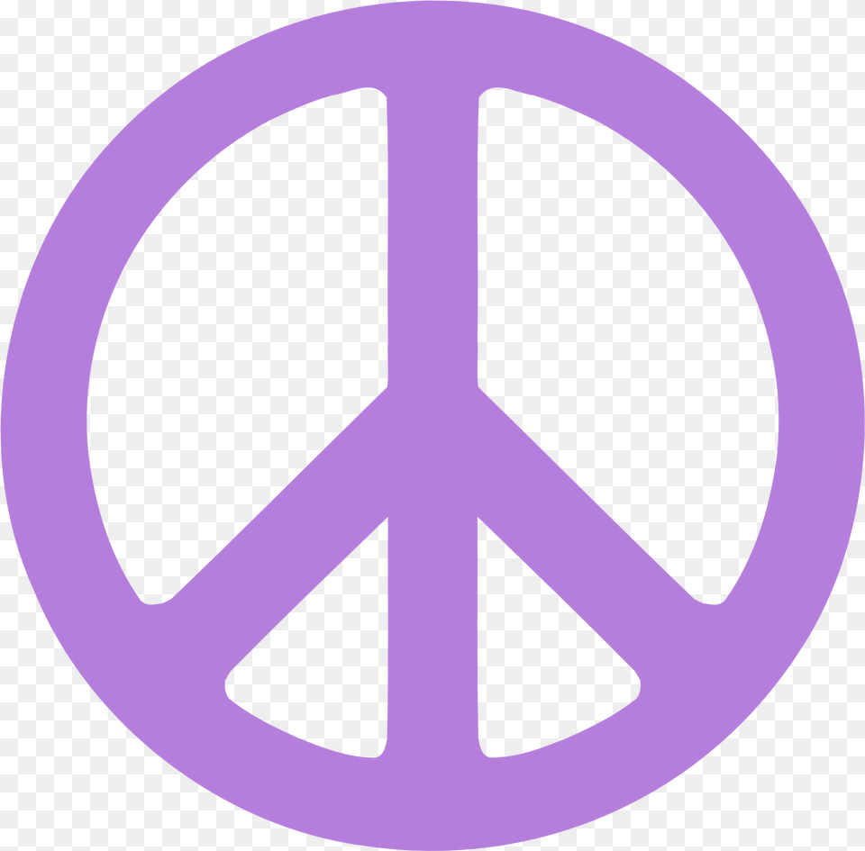 Lavender Blue Peace Sign, Spoke, Machine, Vehicle, Transportation Free Png Download