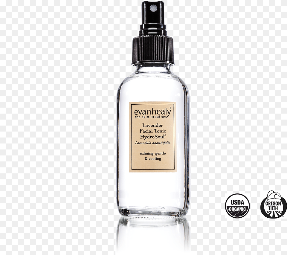 Lavender Hydrosoul Evan Healy Lemon Thyme Facial Tonic Hydrosol, Bottle, Cosmetics, Perfume, Water Bottle Png Image