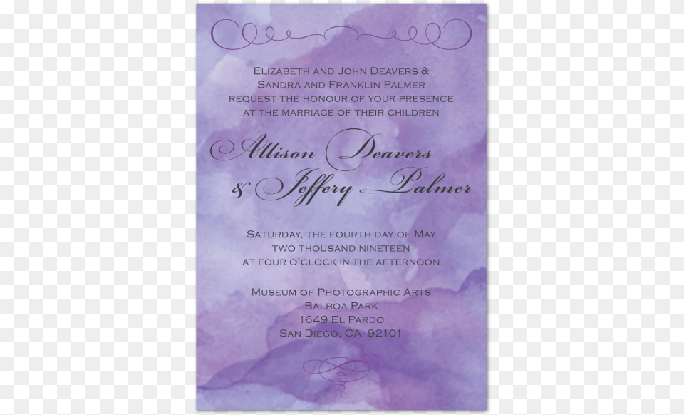 Lavender Love Wedding Invitationdata Caption Paper, Advertisement, Poster, Book, Publication Free Png