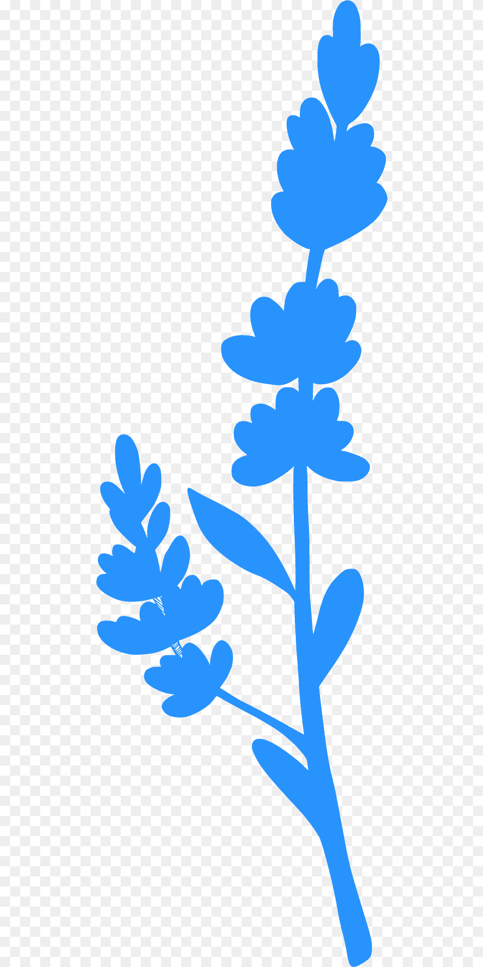 Lavender Silhouette, Herbs, Plant, Leaf, Art Free Transparent Png