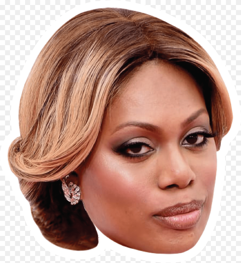 Laverne Cox Celebrity Head Sticker Blond, Woman, Portrait, Photography, Person Free Png Download