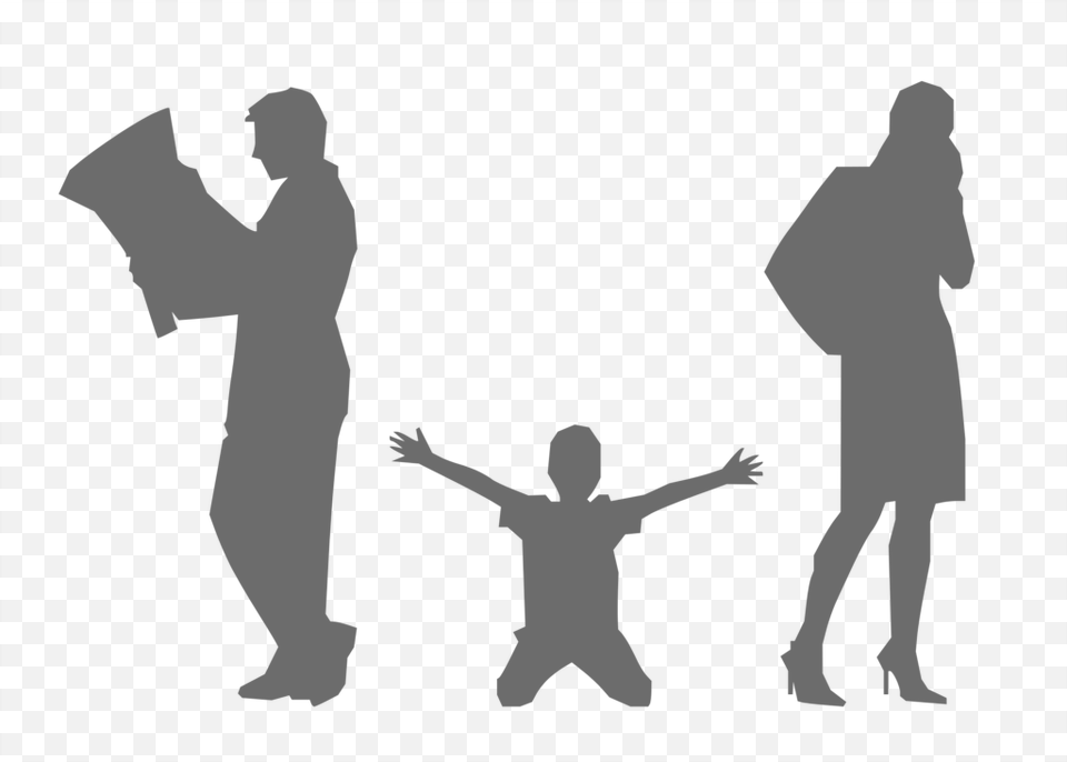 Law Clipart Family Law Family Divorce, Silhouette, Person, Man, Male Free Png