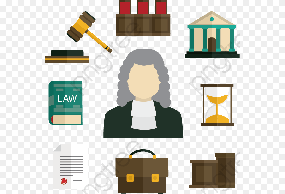 Law Clipart Vector Elementos De Direito, Person Free Transparent Png