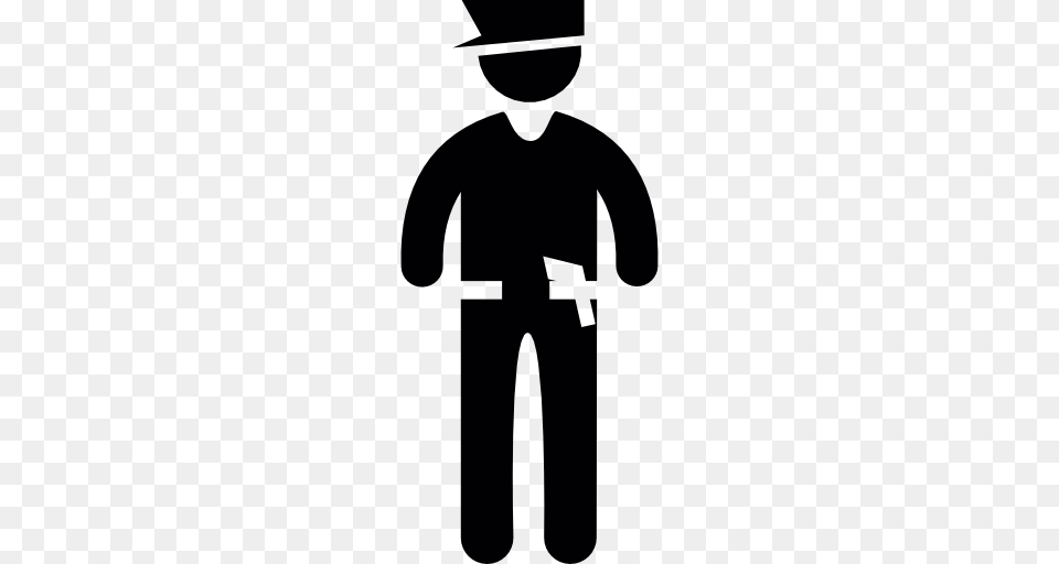 Law Guard Police Policeman People Icon, Lighting, Silhouette Free Png Download