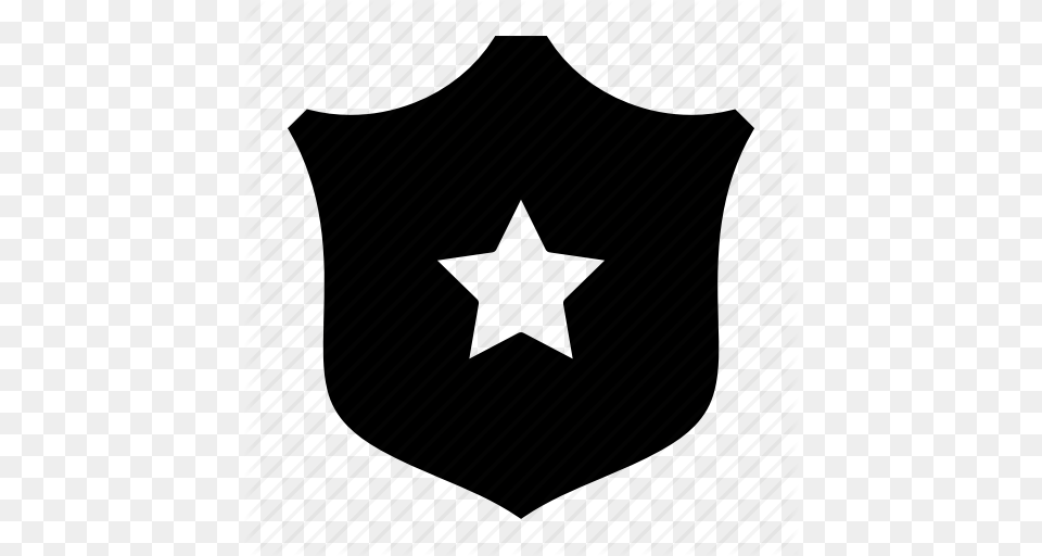 Law Police Police Badge Police Ranking Shield Star Badge Icon, Armor Free Transparent Png