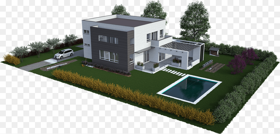 Lawn, Architecture, Villa, Housing, House Free Png
