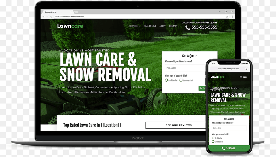 Lawn Care Website Design Web Design, Electronics, Mobile Phone, Phone, Machine Png Image