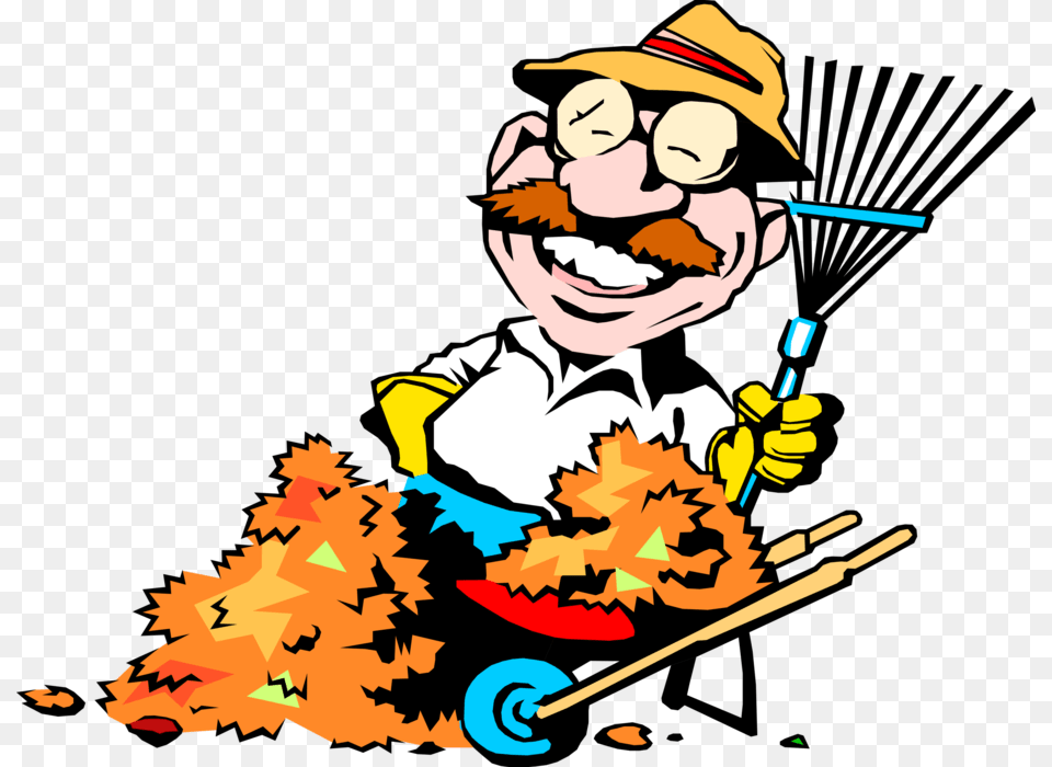 Lawn Care Worker Rakes Leaves, Baby, Person, Face, Head Free Transparent Png