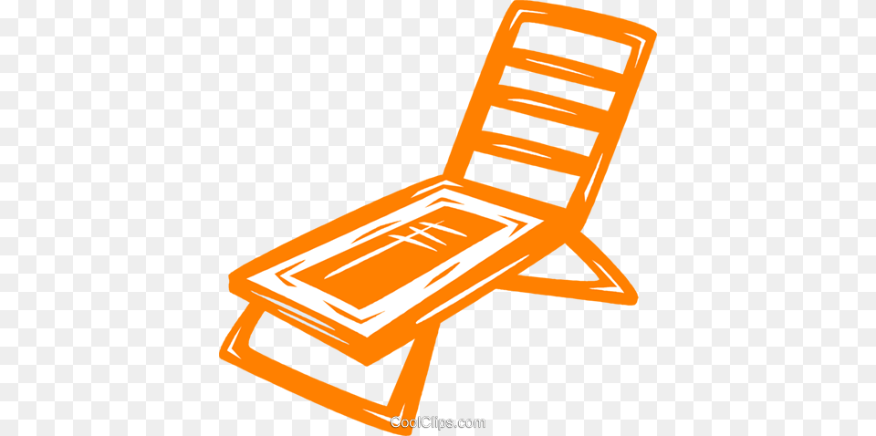 Lawn Chair Royalty Vector Clip Art Illustration, Furniture Free Png Download