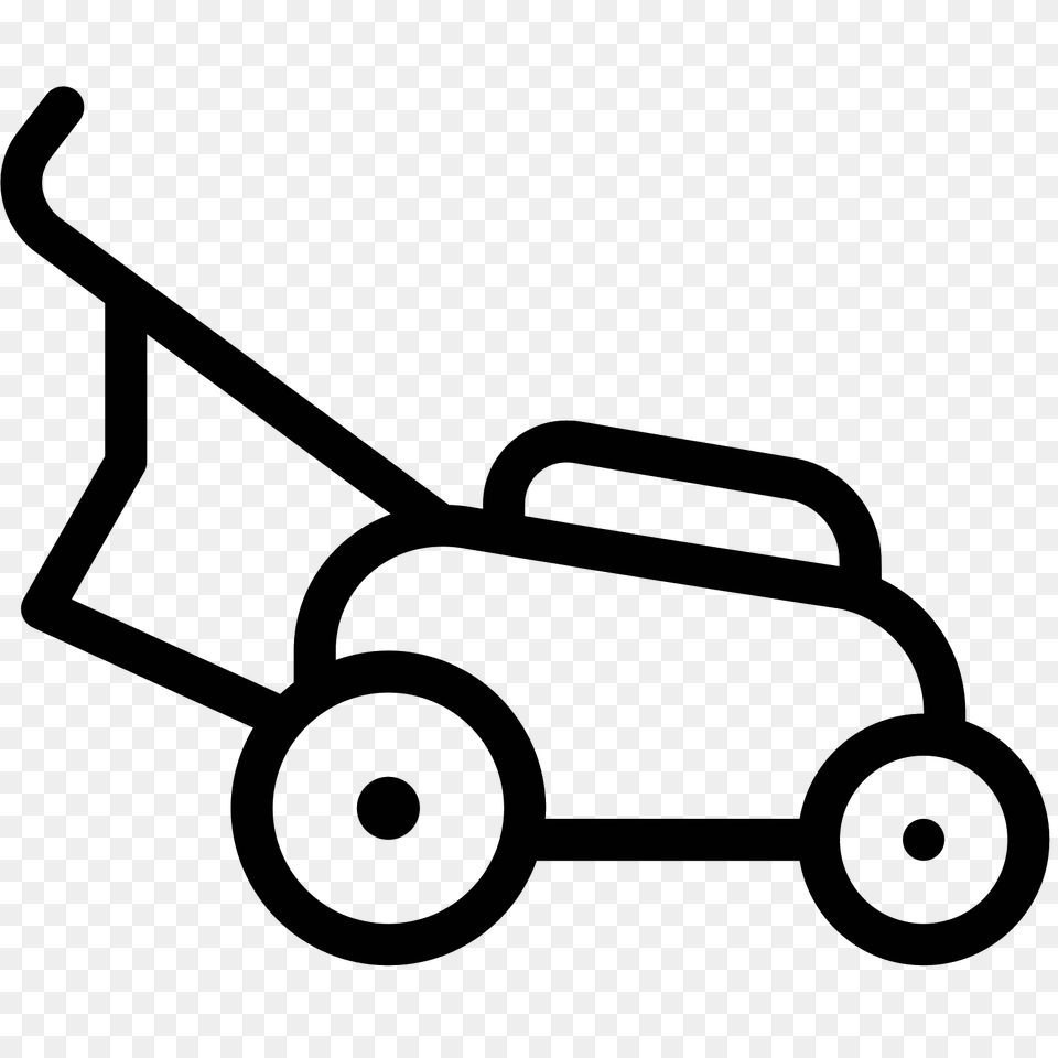 Lawn Mower, Gray Png Image