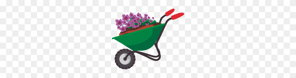 Lawn Mower Cartoon Clipart Clipart, Transportation, Vehicle, Wheelbarrow, Device Free Png Download