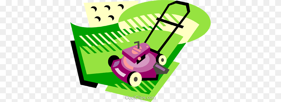 Lawn Mower Royalty Vector Clip Art Illustration, Grass, Plant, Device, Lawn Mower Free Png