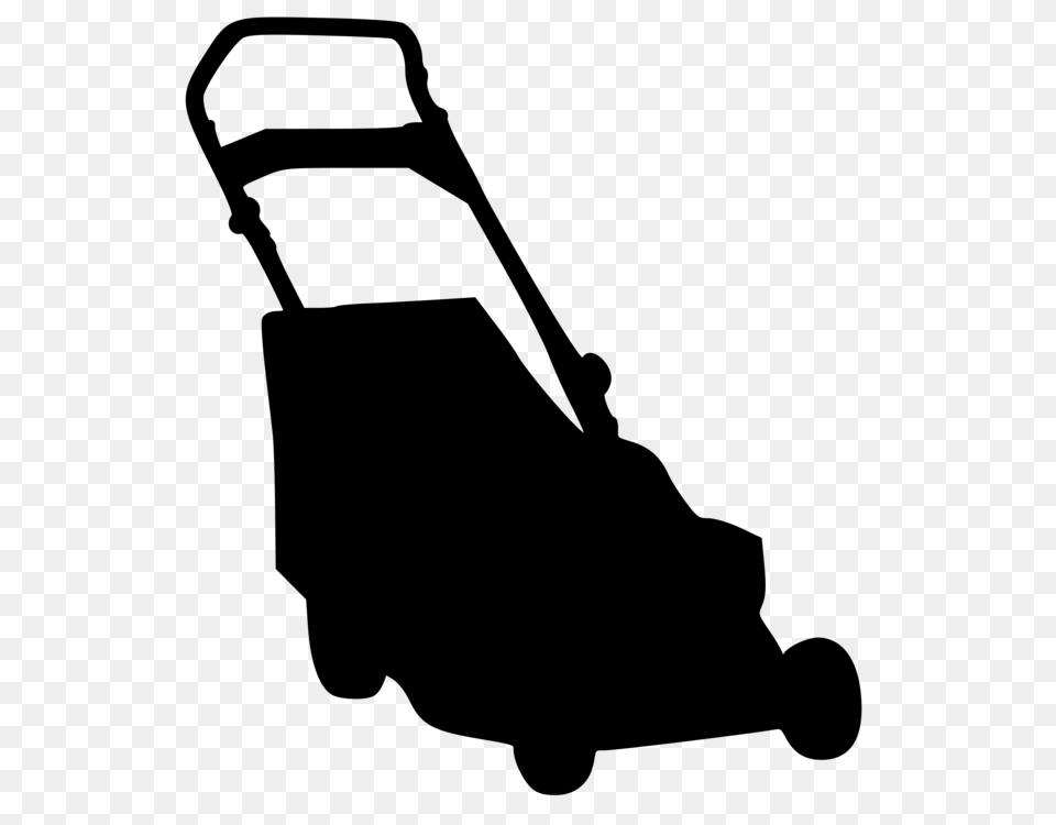 Lawn Mowers Clip Art Women Silhouette, Gray Png Image