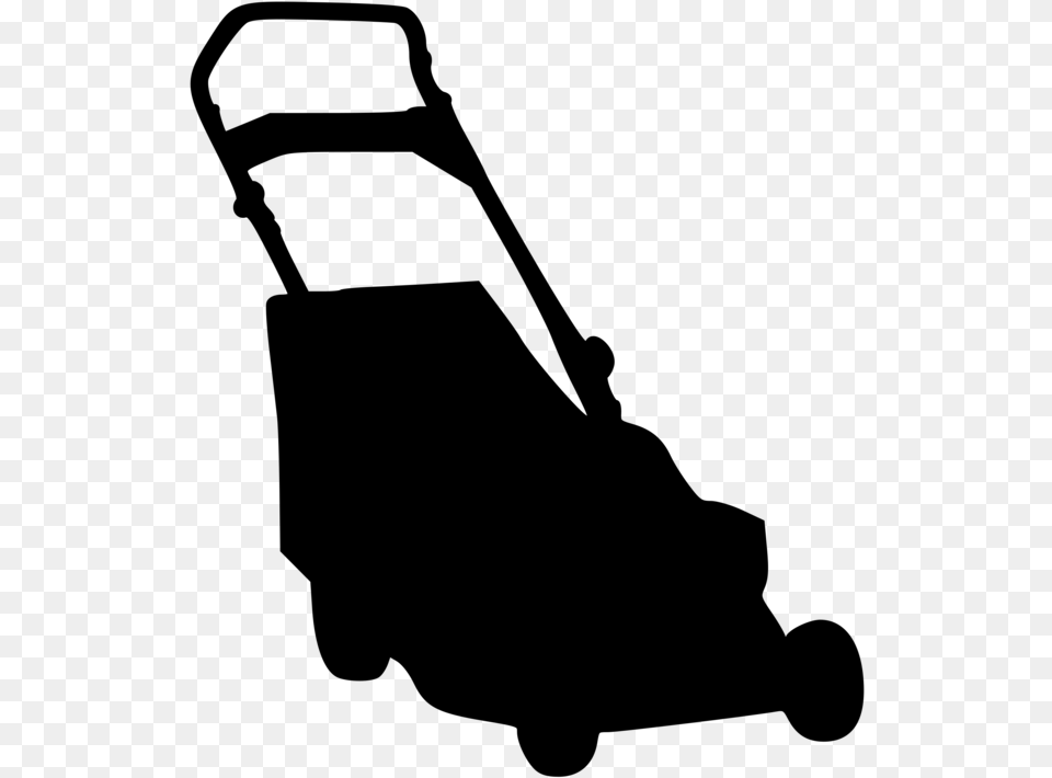 Lawn Mowers Clip Art Women Silhouette Lawn Mower Silhouette, Gray Png Image